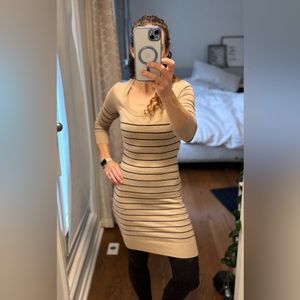 Striped knit H&M dress